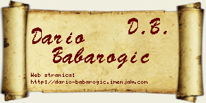 Dario Babarogić vizit kartica